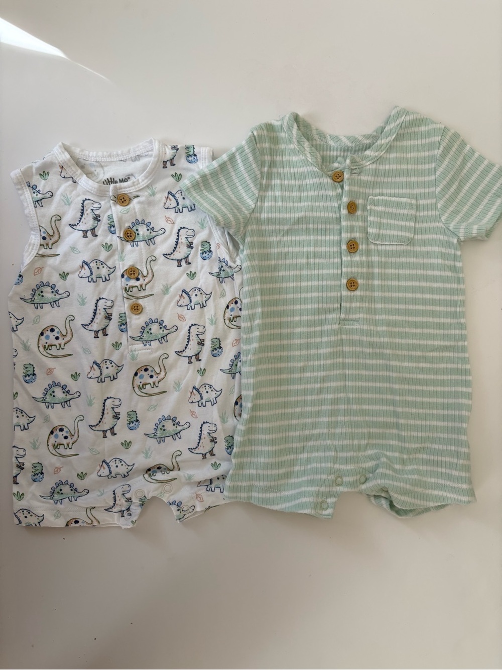 Bamboo + Organic Cotton Baby Rompers